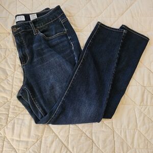 Time and Tru Dark Blue High Rise Skinny Jeans